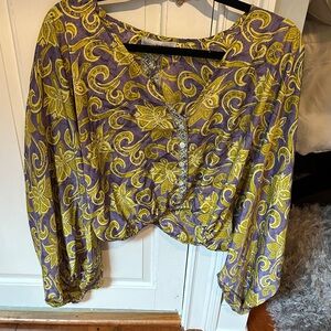 Floral Patterned Women's Top